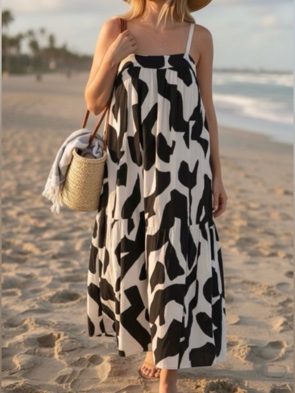 Anthropologie Able the Label Full Flow Sleeveless Maxi Dress M
